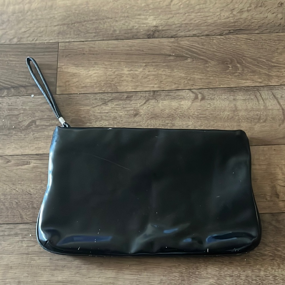 Black clutch bag